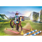 ARENA CU ZOE SI CALUTUL BLAZE - PLAYMOBIL HORSES OF WATERFALL (PM71355) - Libelula Vesela - Jucarii