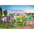 SET 3 CAI CU ACCESORII - PLAYMOBIL HORSES OF WATERFALL (PM71356) - Libelula Vesela - Jucarii
