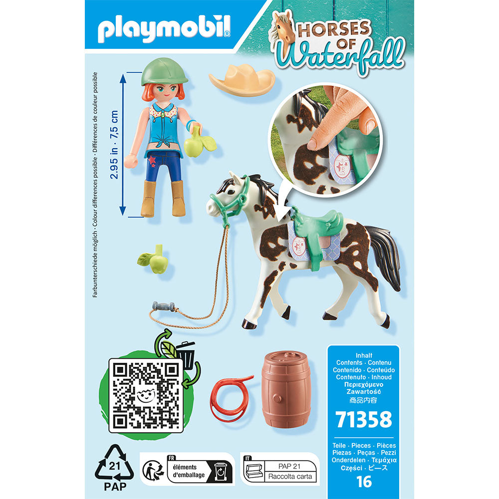 FEMEIE SI CALUT - PLAYMOBIL HORSES OF WATERFALL (PM71358) - Libelula Vesela - Jucarii