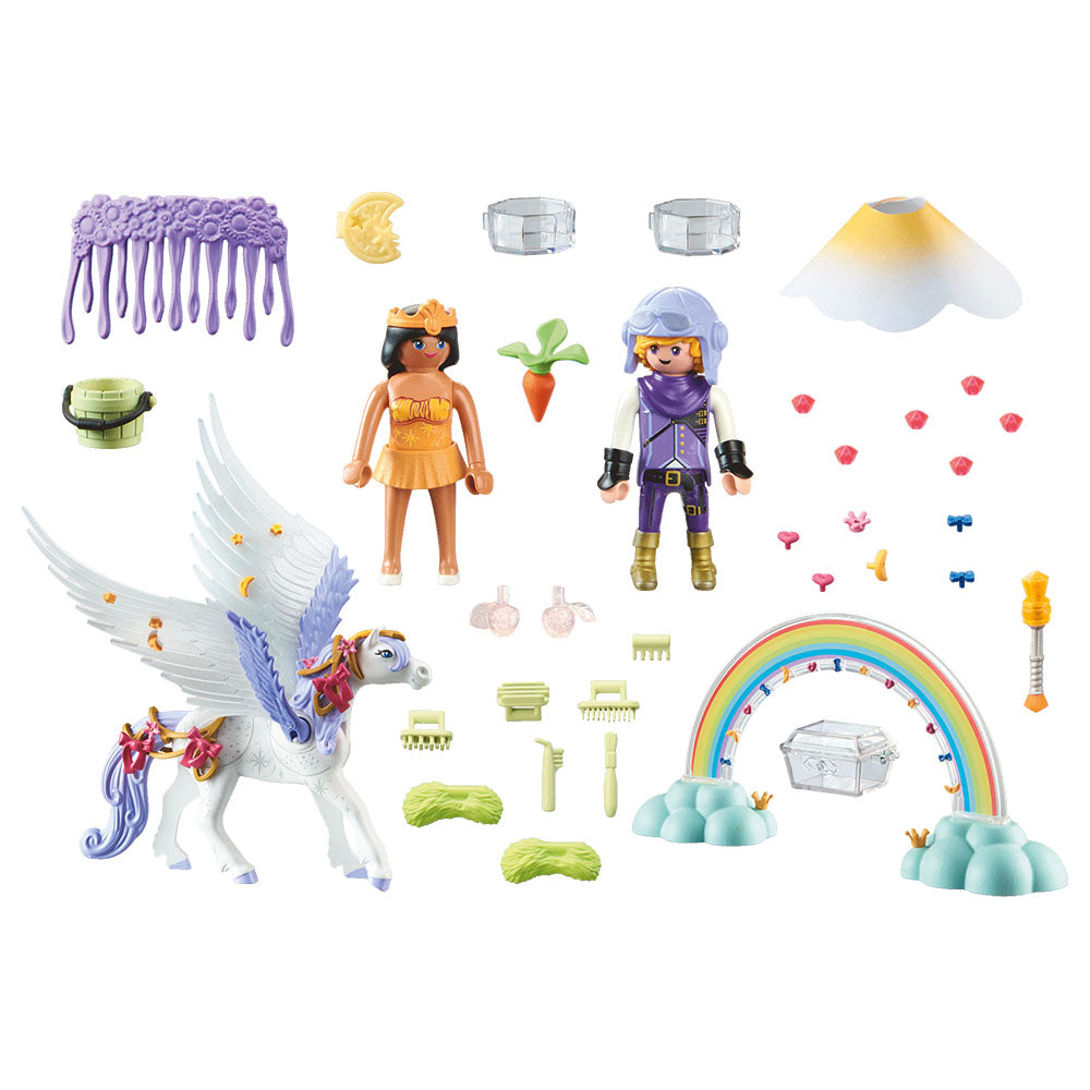 PEGASUS SI CURCUBEU - PLAYMOBIL PRINCESS MAGIC (PM71361) - Libelula Vesela - Jucarii