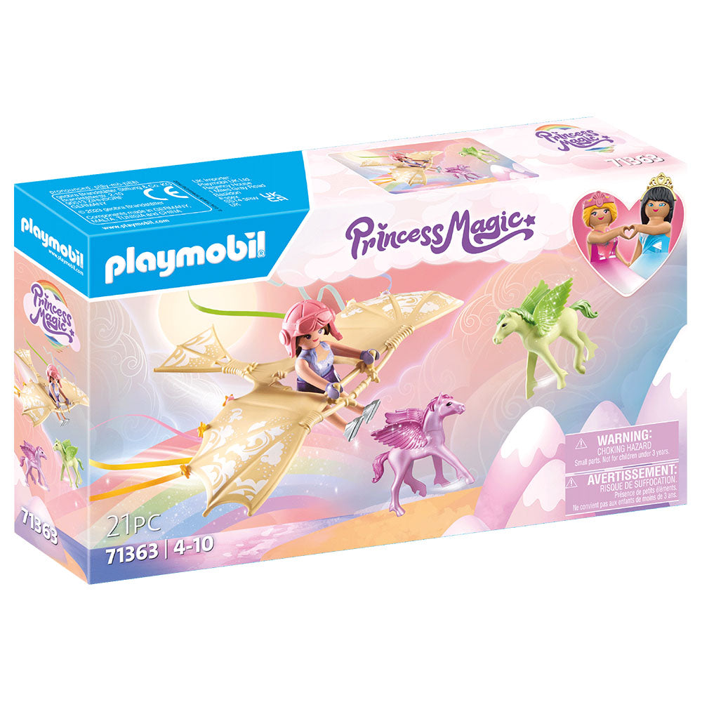 CALATORIE CU PEGASUS PRINTRE NORI - PLAYMOBIL PRINCESS MAGIC (PM71363) - Libelula Vesela - Jucarii