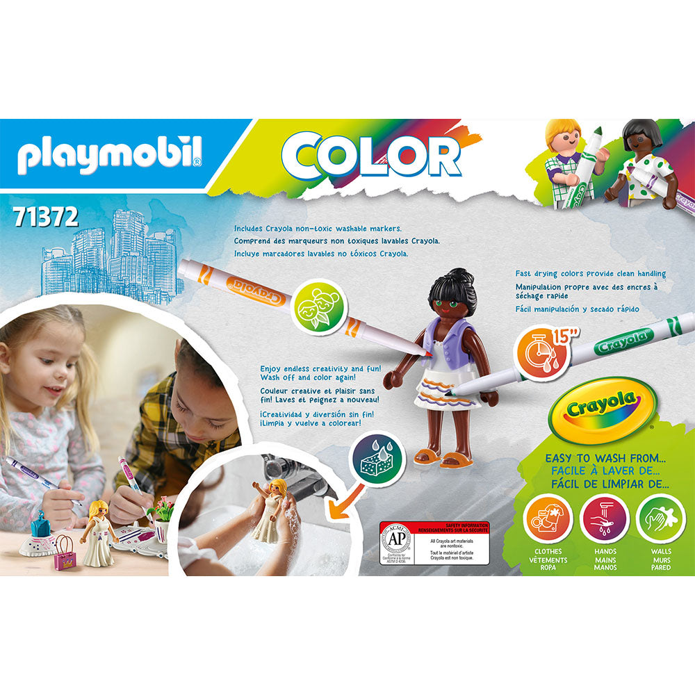 PLAYMOBIL COLOR BUTIC CU HAINE - PLAYMOBIL PM COLOR (PM71372) - Libelula Vesela - Jucarii