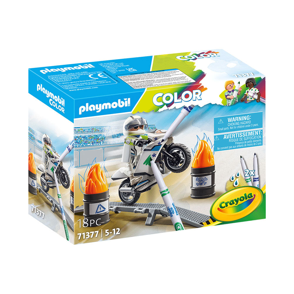 PLAYMOBIL COLOR MOTOCICLETA - PLAYMOBIL PM COLOR (PM71377) - Libelula Vesela - Jucarii