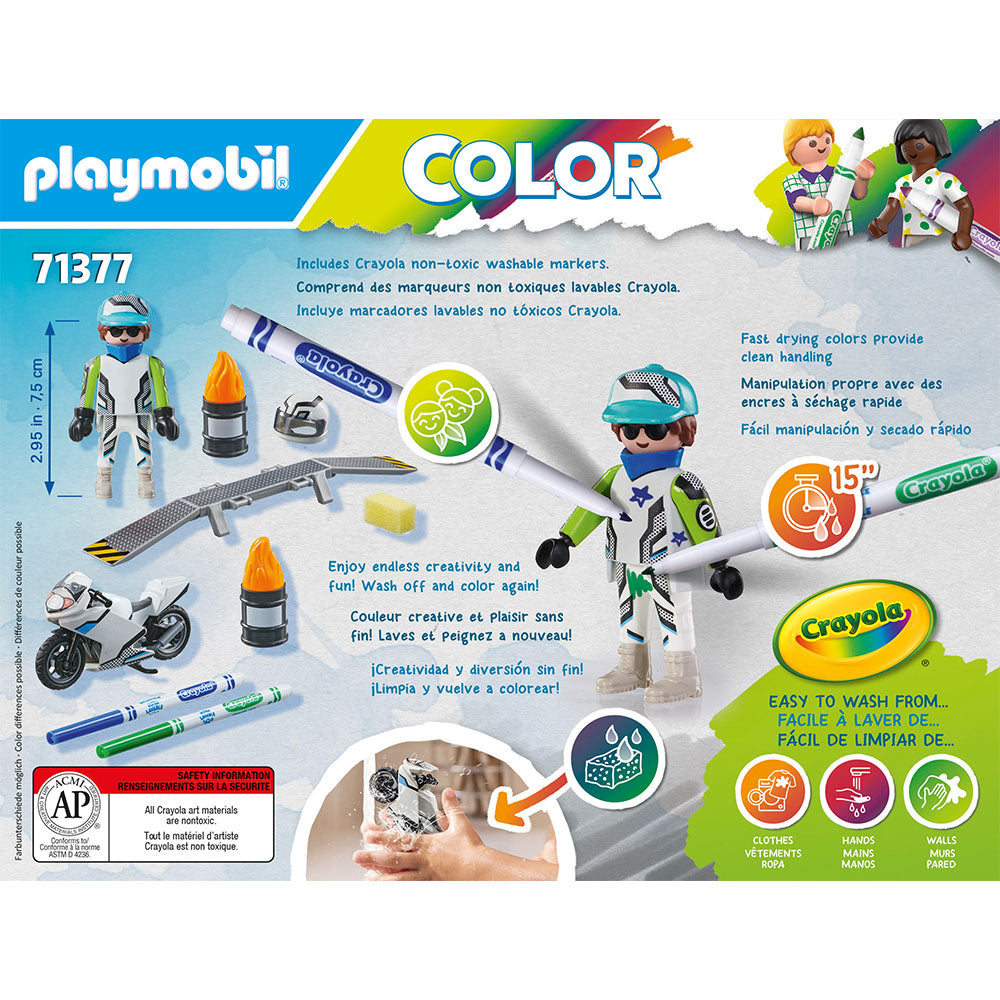PLAYMOBIL COLOR MOTOCICLETA - PLAYMOBIL PM COLOR (PM71377) - Libelula Vesela - Jucarii