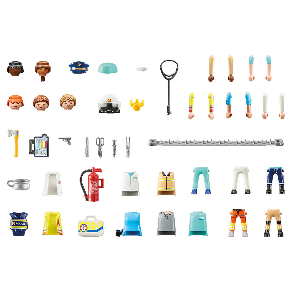 CREEAZA PROPRIA FIGURINA ECHIPA DE SALVARE - PLAYMOBIL MY FIGURES (PM71400) - Libelula Vesela - Jucarii