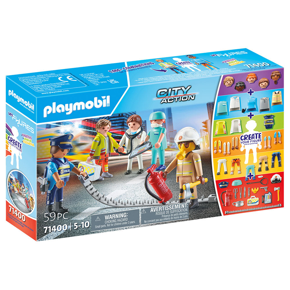 CREEAZA PROPRIA FIGURINA ECHIPA DE SALVARE - PLAYMOBIL MY FIGURES (PM71400) - Libelula Vesela - Jucarii