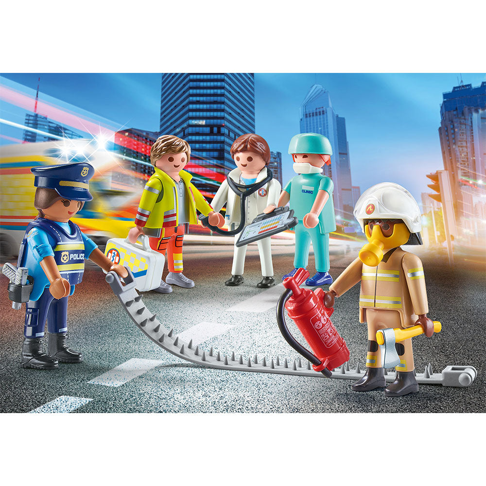 CREEAZA PROPRIA FIGURINA ECHIPA DE SALVARE - PLAYMOBIL MY FIGURES (PM71400) - Libelula Vesela - Jucarii