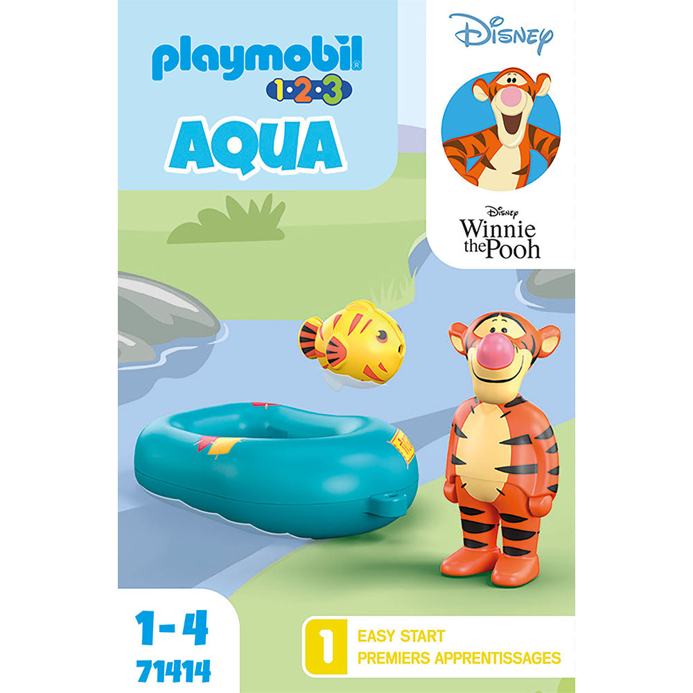 PLIMBARE CU BARCA GONFLABILA A LUI TIGGER - PLAYMOBIL 1.2.3 AQUA & DISNEY (PM71414) - Libelula Vesela - Jucarii