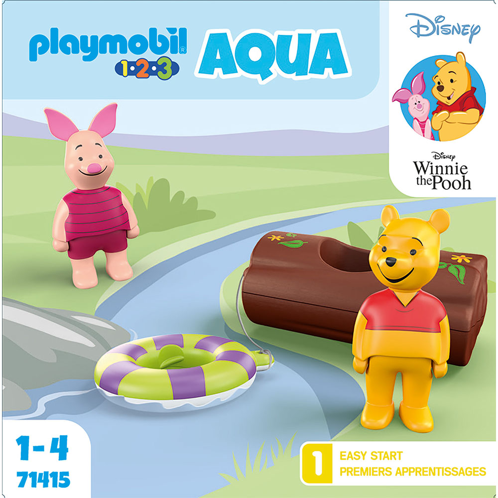 AVENTURA PE APA A LUI WINNIE SI PIGLET - PLAYMOBIL 1.2.3 AQUA & DISNEY (PM71415) - Libelula Vesela - Jucarii