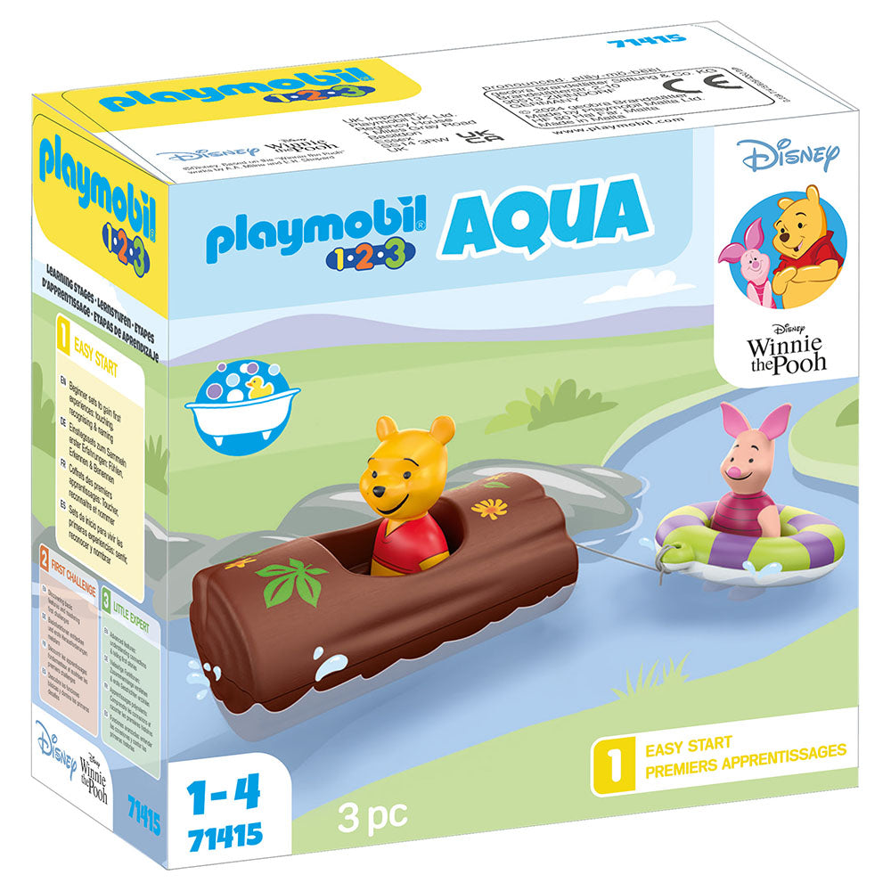 AVENTURA PE APA A LUI WINNIE SI PIGLET - PLAYMOBIL 1.2.3 AQUA & DISNEY (PM71415) - Libelula Vesela - Jucarii