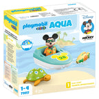 TUR CU BARCA LUI MICKEY - PLAYMOBIL 1.2.3 AQUA & DISNEY (PM71417) - Libelula Vesela - Jucarii