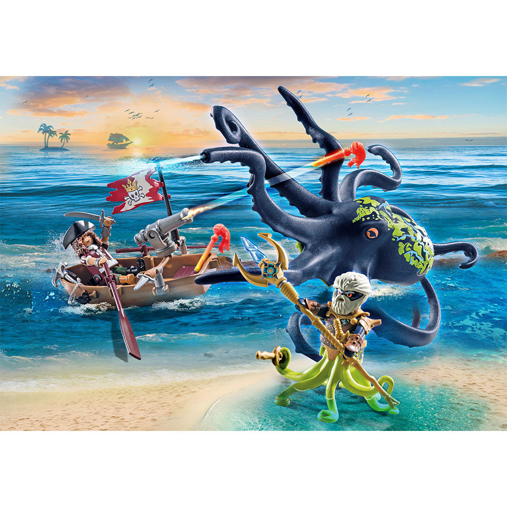 BATALIA CU CEFALOPODUL URIAS - PLAYMOBIL PIRATES (PM71419) - Libelula Vesela - Jucarii