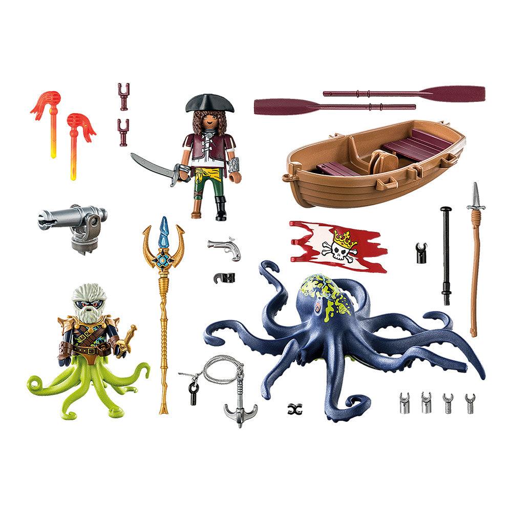 BATALIA CU CEFALOPODUL URIAS - PLAYMOBIL PIRATES (PM71419) - Libelula Vesela - Jucarii