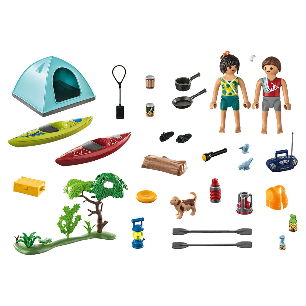 CAMPING LANGA RAU - PLAYMOBIL FAMILY FUN - CAMPING - (PM71425) - Libelula Vesela - Jucarii