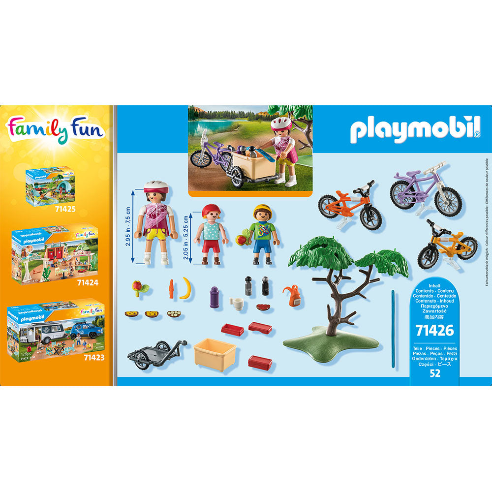 TUR IN MUNTI CU BICICLETA - PLAYMOBIL FAMILY FUN - CAMPING - (PM71426) - Libelula Vesela - Jucarii