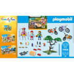 TUR IN MUNTI CU BICICLETA - PLAYMOBIL FAMILY FUN - CAMPING - (PM71426) - Libelula Vesela - Jucarii