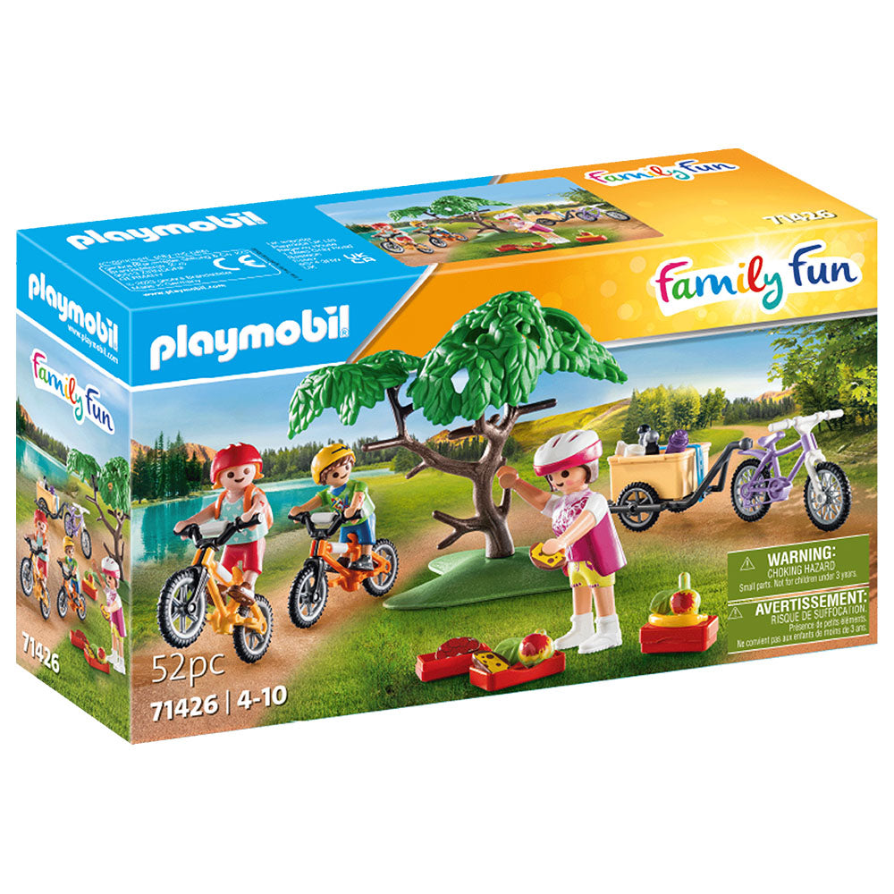 TUR IN MUNTI CU BICICLETA - PLAYMOBIL FAMILY FUN - CAMPING - (PM71426) - Libelula Vesela - Jucarii