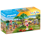 TUR IN MUNTI CU BICICLETA - PLAYMOBIL FAMILY FUN - CAMPING - (PM71426) - Libelula Vesela - Jucarii