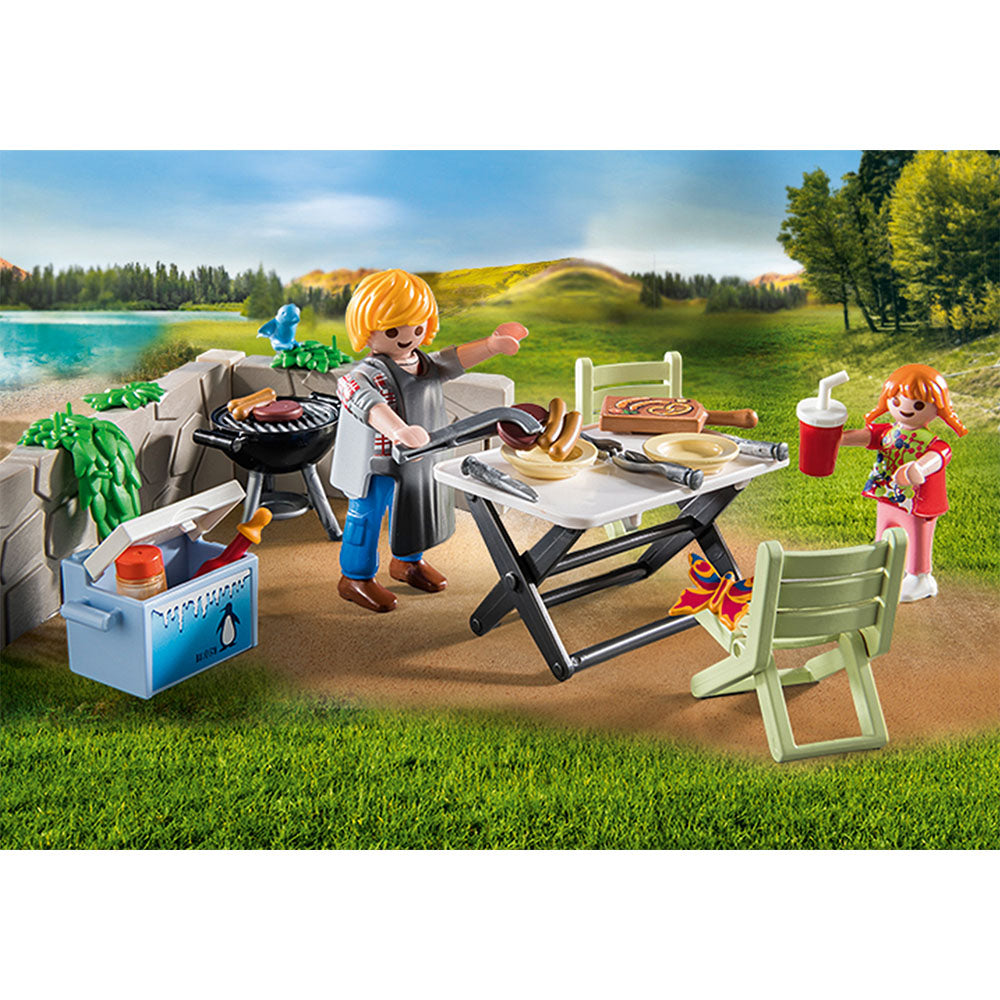 GRATAR IN FAMILIE - PLAYMOBIL FAMILY FUN - CAMPING - (PM71427) - Libelula Vesela - Jucarii