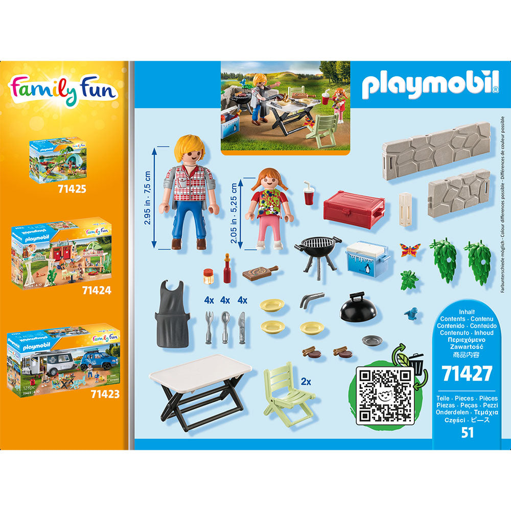 GRATAR IN FAMILIE - PLAYMOBIL FAMILY FUN - CAMPING - (PM71427) - Libelula Vesela - Jucarii