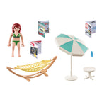 FEMEIE IN HAMAC - PLAYMOBIL FAMILY FUN - CAMPING - (PM71428) - Libelula Vesela - Jucarii