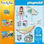 FEMEIE IN HAMAC - PLAYMOBIL FAMILY FUN - CAMPING - (PM71428) - Libelula Vesela - Jucarii