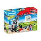CAMION DE RECICLARE STICLA CU CONTAINER - PLAYMOBIL CITY ACTION - CITY CLEANING - (PM71431) - Libelula Vesela - Jucarii
