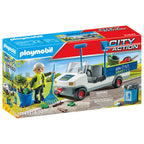 MATURATOR DE STRAZI CU VEHICUL - PLAYMOBIL CITY ACTION - CITY CLEANING - (PM71433) - Libelula Vesela - Jucarii
