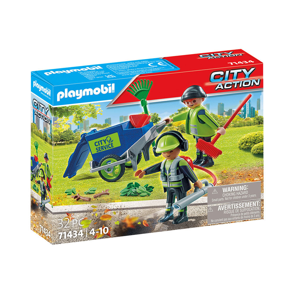 ECHIA DE CURATARE STRAZI - PLAYMOBIL CITY ACTION - CITY CLEANING - (PM71434) - Libelula Vesela - Jucarii