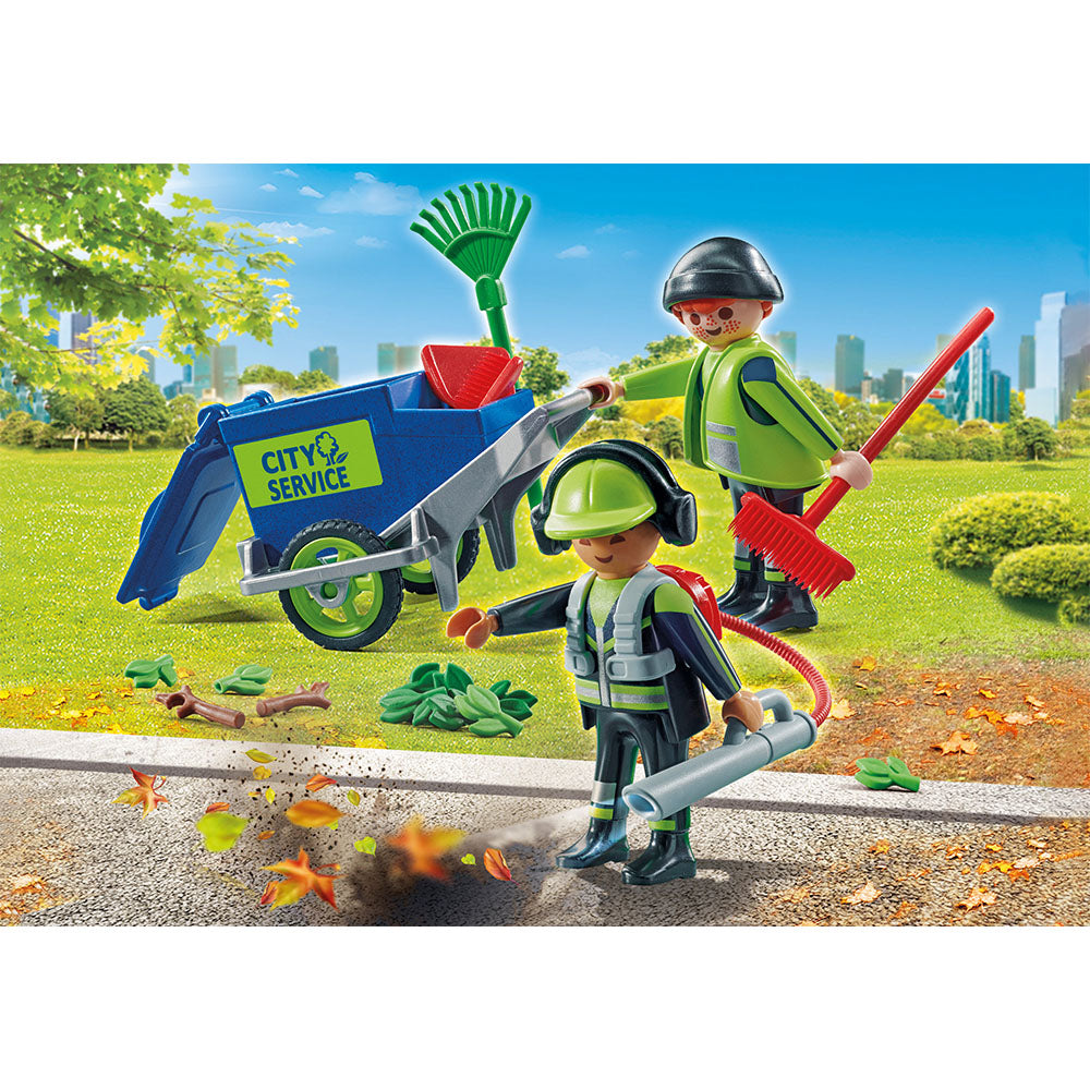ECHIA DE CURATARE STRAZI - PLAYMOBIL CITY ACTION - CITY CLEANING - (PM71434) - Libelula Vesela - Jucarii