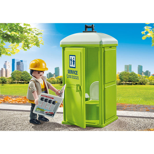TOALETA MOBILA - PLAYMOBIL CITY ACTION - CITY CLEANING - (PM71435)