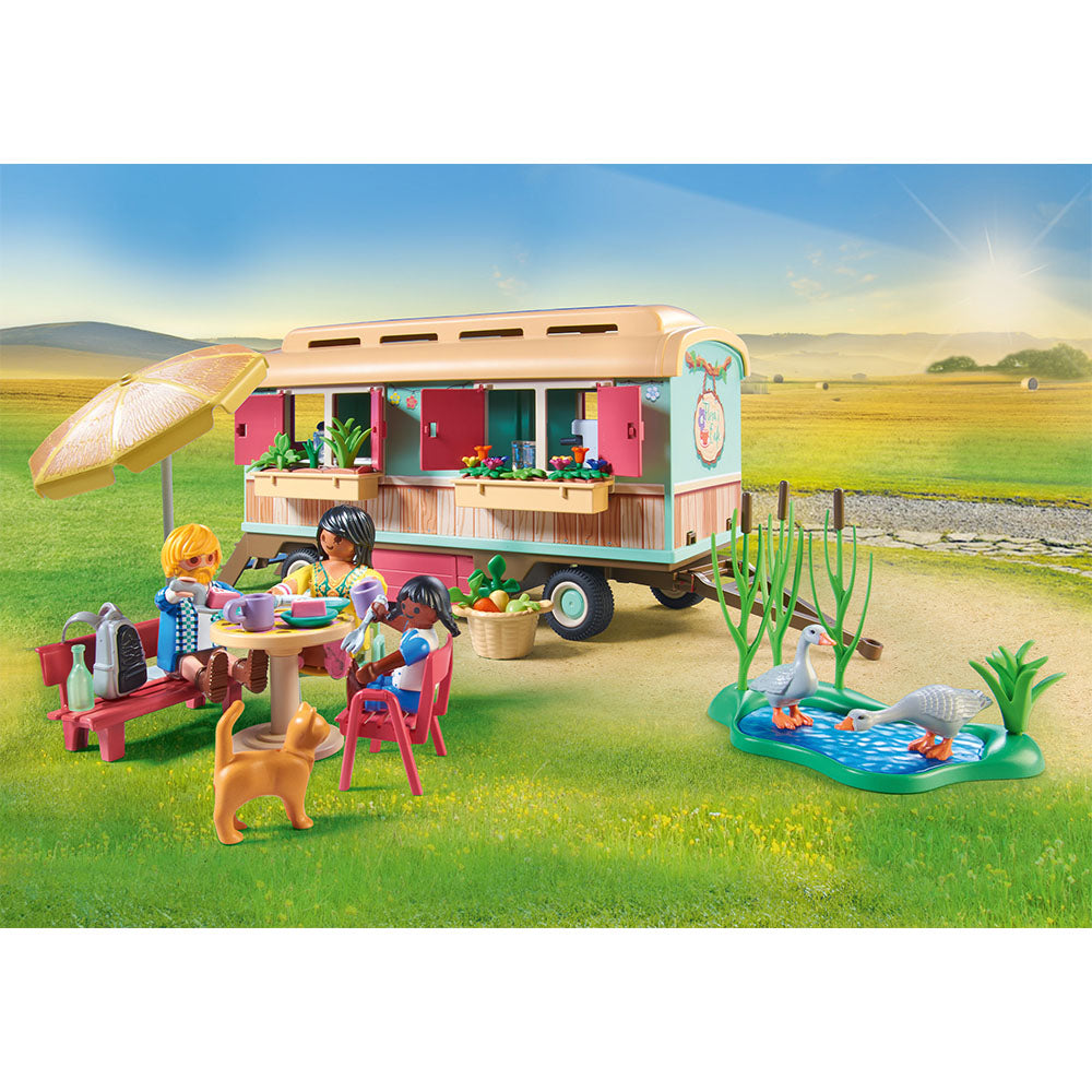 CAFENEA CU GRADINA DE LEGUME - PLAYMOBIL COUNTRY (PM71441) - Libelula Vesela - Jucarii