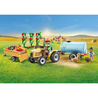 TRACTOR CU REMORCA SI CISTERNA DE APA - PLAYMOBIL COUNTRY (PM71442) - Libelula Vesela - Jucarii