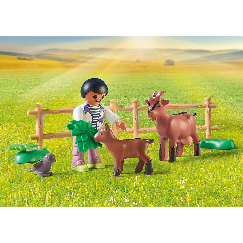 TRACTOR CU REMORCA SI CISTERNA DE APA - PLAYMOBIL COUNTRY (PM71442) - Libelula Vesela - Jucarii