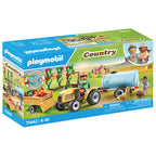 TRACTOR CU REMORCA SI CISTERNA DE APA - PLAYMOBIL COUNTRY (PM71442) - Libelula Vesela - Jucarii