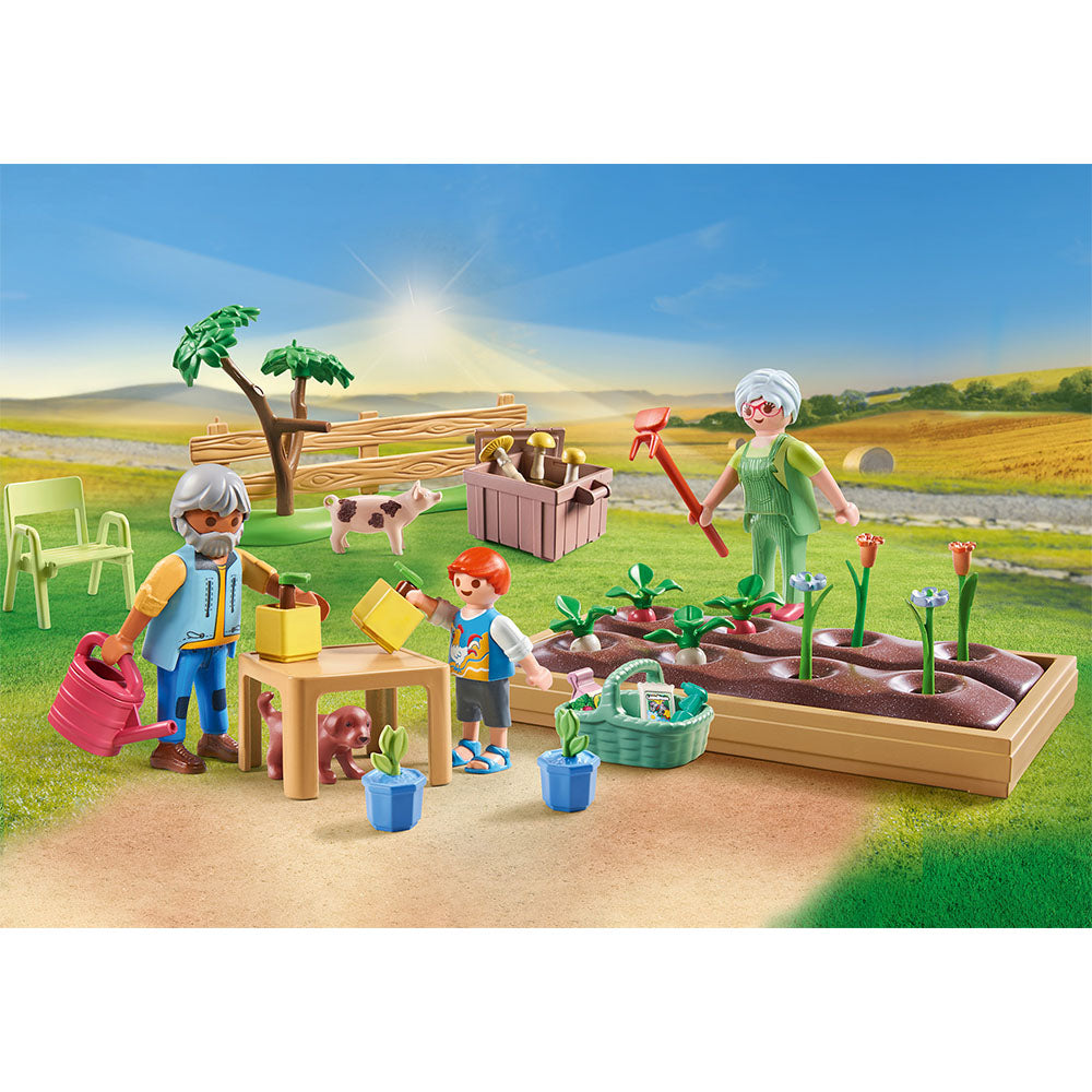 GRADINA DE LEGUME SI BUNICI - PLAYMOBIL COUNTRY (PM71443) - Libelula Vesela - Jucarii