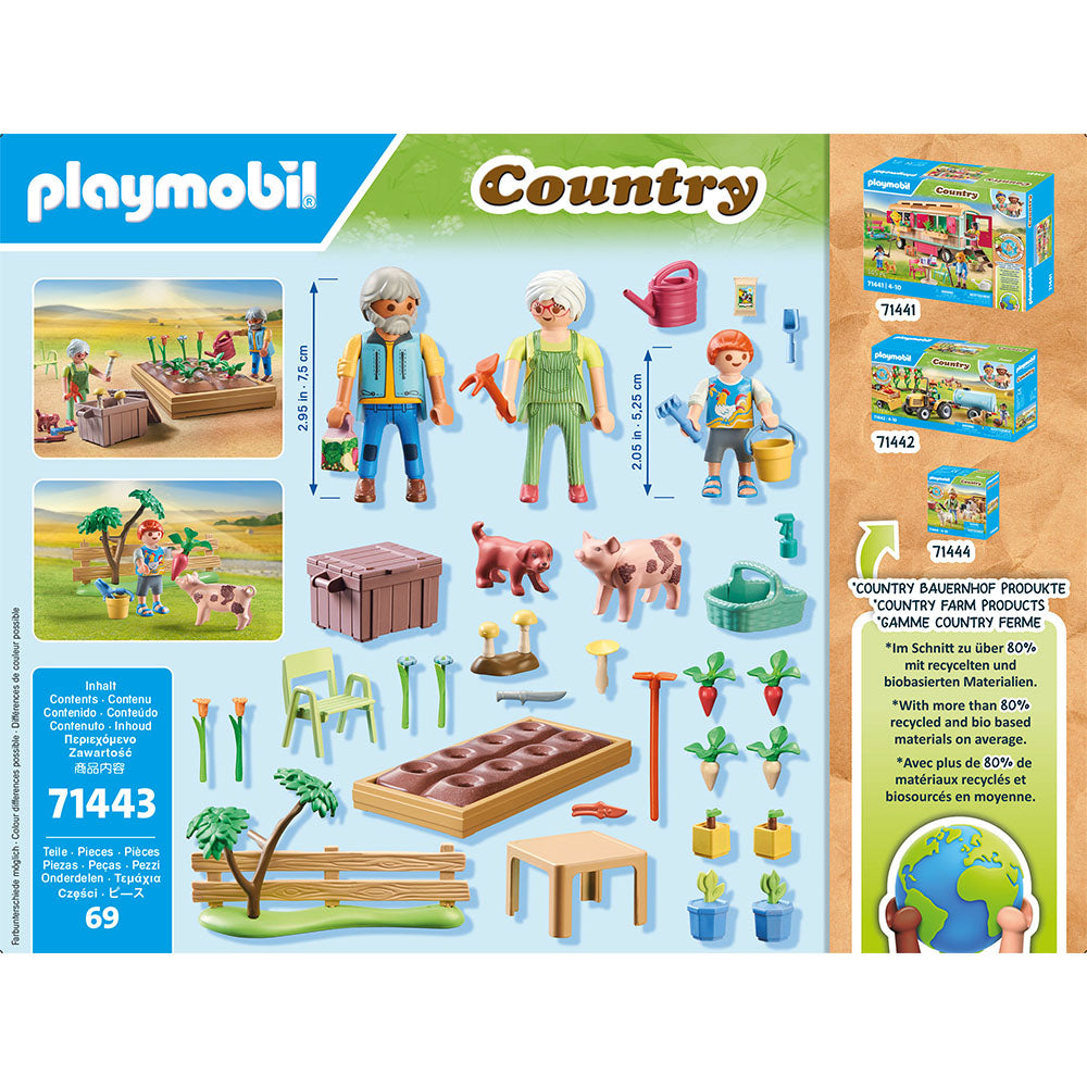 GRADINA DE LEGUME SI BUNICI - PLAYMOBIL COUNTRY (PM71443) - Libelula Vesela - Jucarii