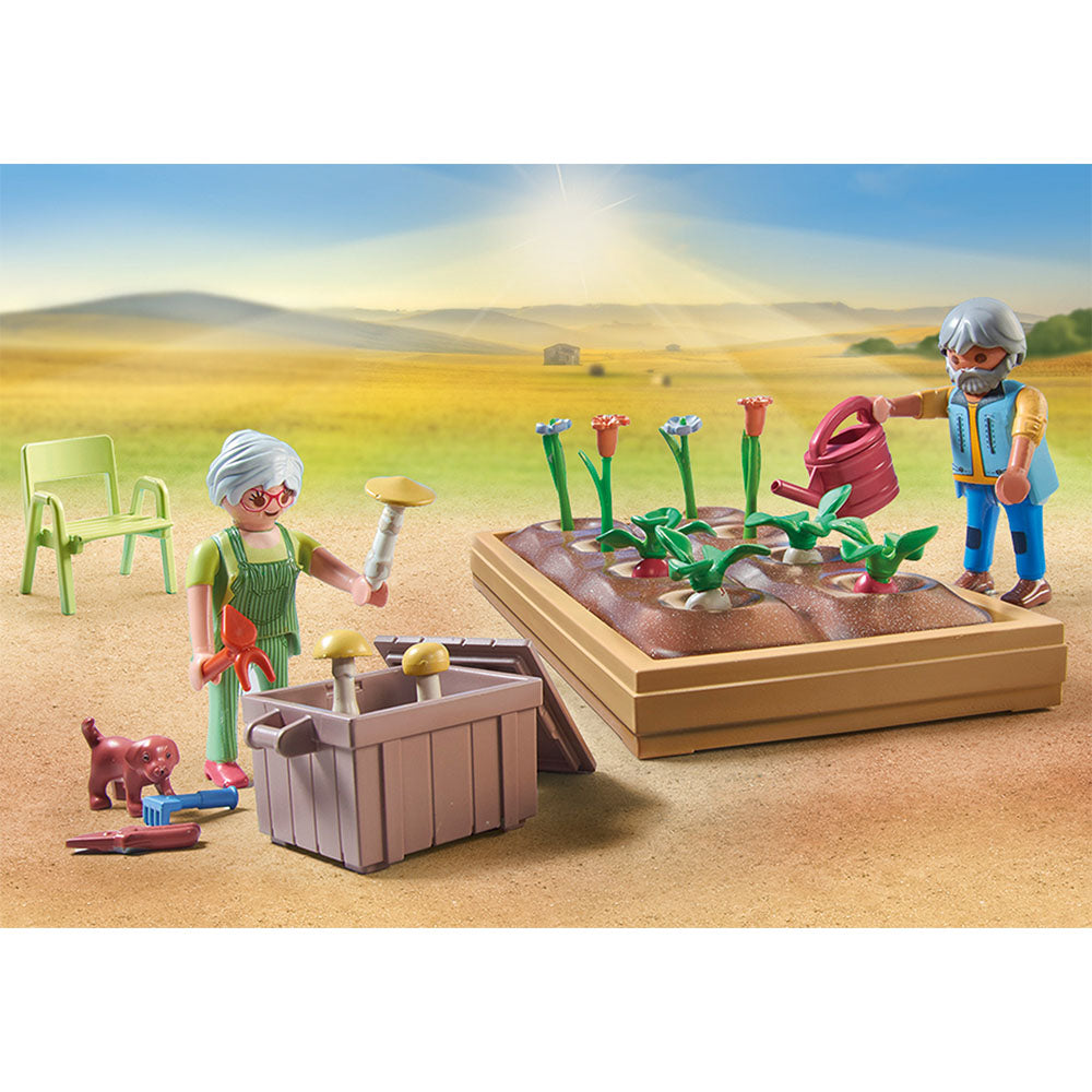 GRADINA DE LEGUME SI BUNICI - PLAYMOBIL COUNTRY (PM71443) - Libelula Vesela - Jucarii