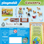 TANARUL PASTOR CU TURMA DE OI - PLAYMOBIL COUNTRY (PM71444) - Libelula Vesela - Jucarii