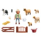 TANARUL PASTOR CU TURMA DE OI - PLAYMOBIL COUNTRY (PM71444) - Libelula Vesela - Jucarii