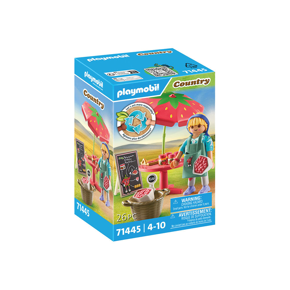 STAND PENTRU VANZARE DE GEMURI - PLAYMOBIL COUNTRY (PM71445) - Libelula Vesela - Jucarii