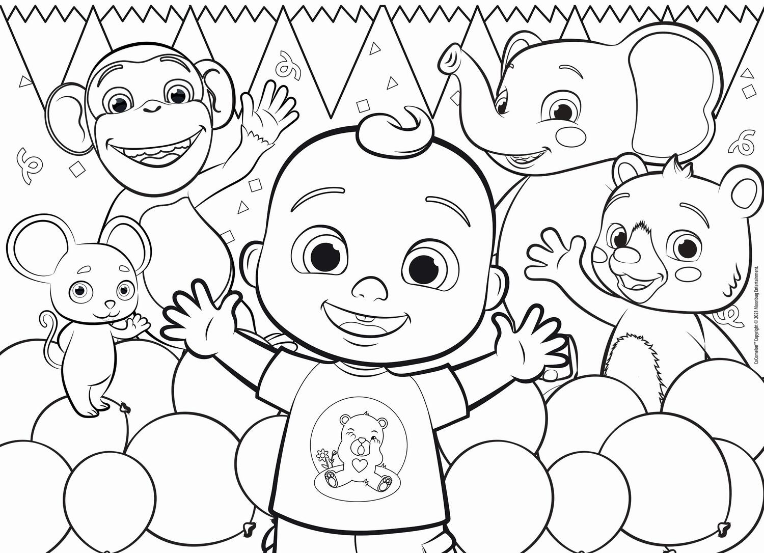 PUZZLE DE COLORAT MAXI - COCOMELON SI PRIETENII (24 PIESE) - LISCIANI (L91003) - Libelula Vesela - Jucarii