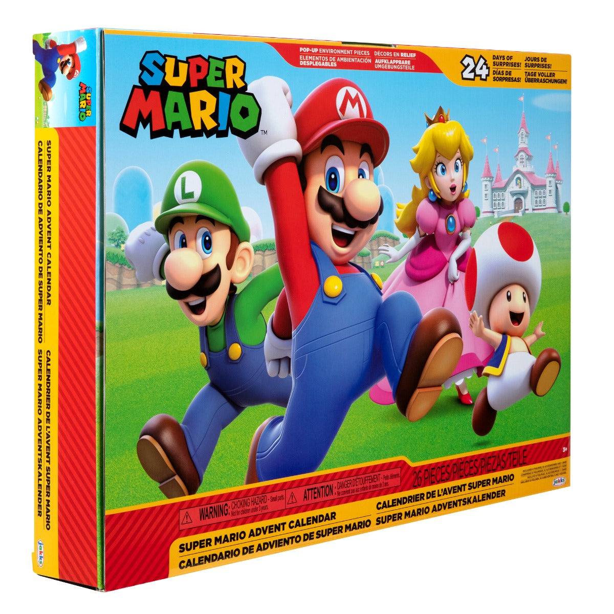 NINTENDO MARIO - CALENDAR CU SURPRIZE, REGATUL CIUPERCILOR - JAKKS PACIFIC (411354) - Libelula Vesela - Jucarii