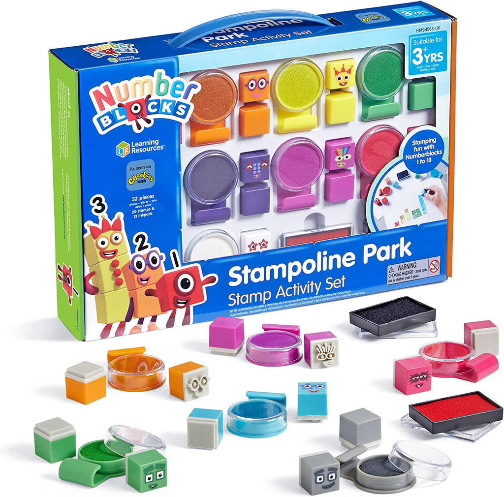 SET ACTIVITATI CU STAMPILE - NUMBERBLOCKS - HAND2MIND (HM94563-UK) - Libelula Vesela - Jucarii