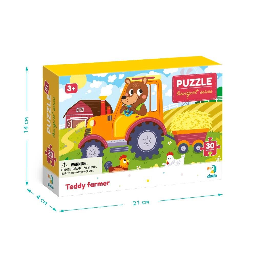 PUZZLE - URSULETUL LA FERMA (30 PIESE) - DODO (DO300371) - Libelula Vesela - Jucarii