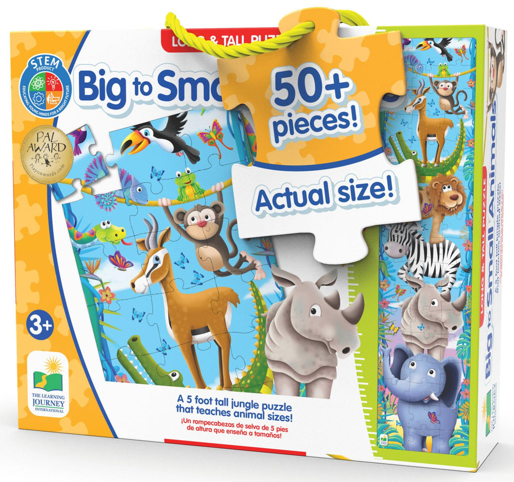 PUZZLE INALT DE PODEA - ANIMALE DE LA MICI LA MARI - THE LEARNING JOURNEY (TLJ430057) - Libelula Vesela - Jucarii