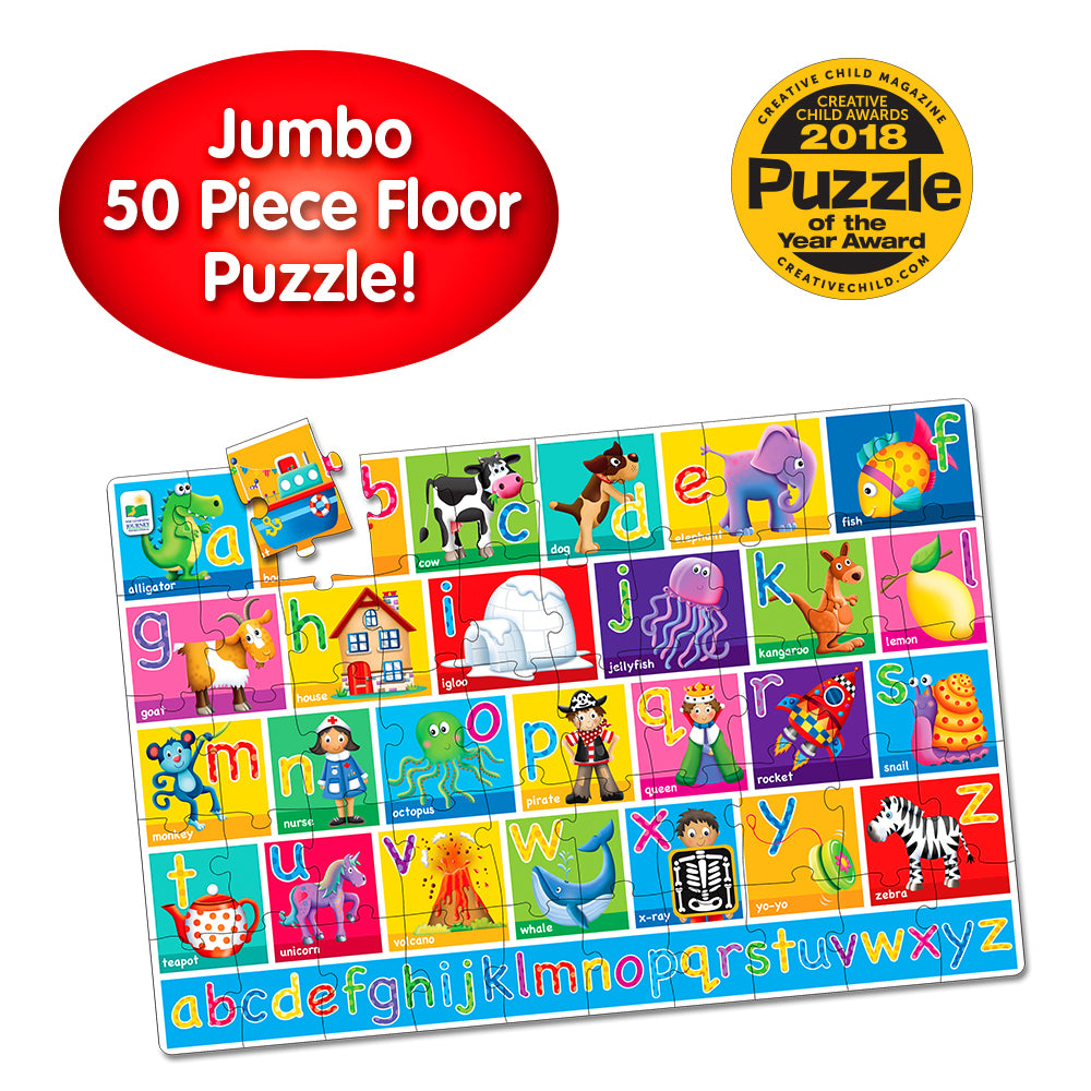 PUZZLE MARE DE PODEA - ALFABET - ENG - THE LEARNING JOURNEY (TLJ436318) - Libelula Vesela - Jucarii