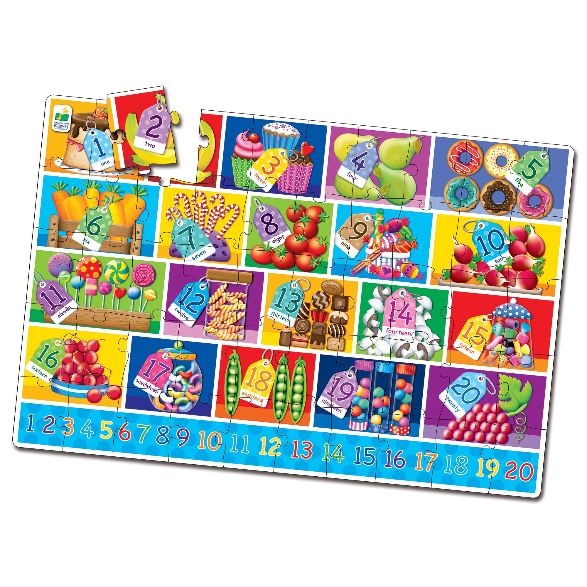 PUZZLE MARE DE PODEA - NUMERE - ENG - THE LEARNING JOURNEY (TLJ437421) - Libelula Vesela - Jucarii