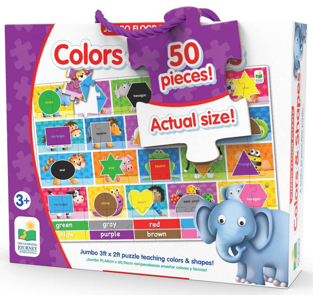 PUZZLE MARE DE PODEA - CULORI SI FORME - ENG - THE LEARNING JOURNEY (TLJ438152) - Libelula Vesela - Jucarii