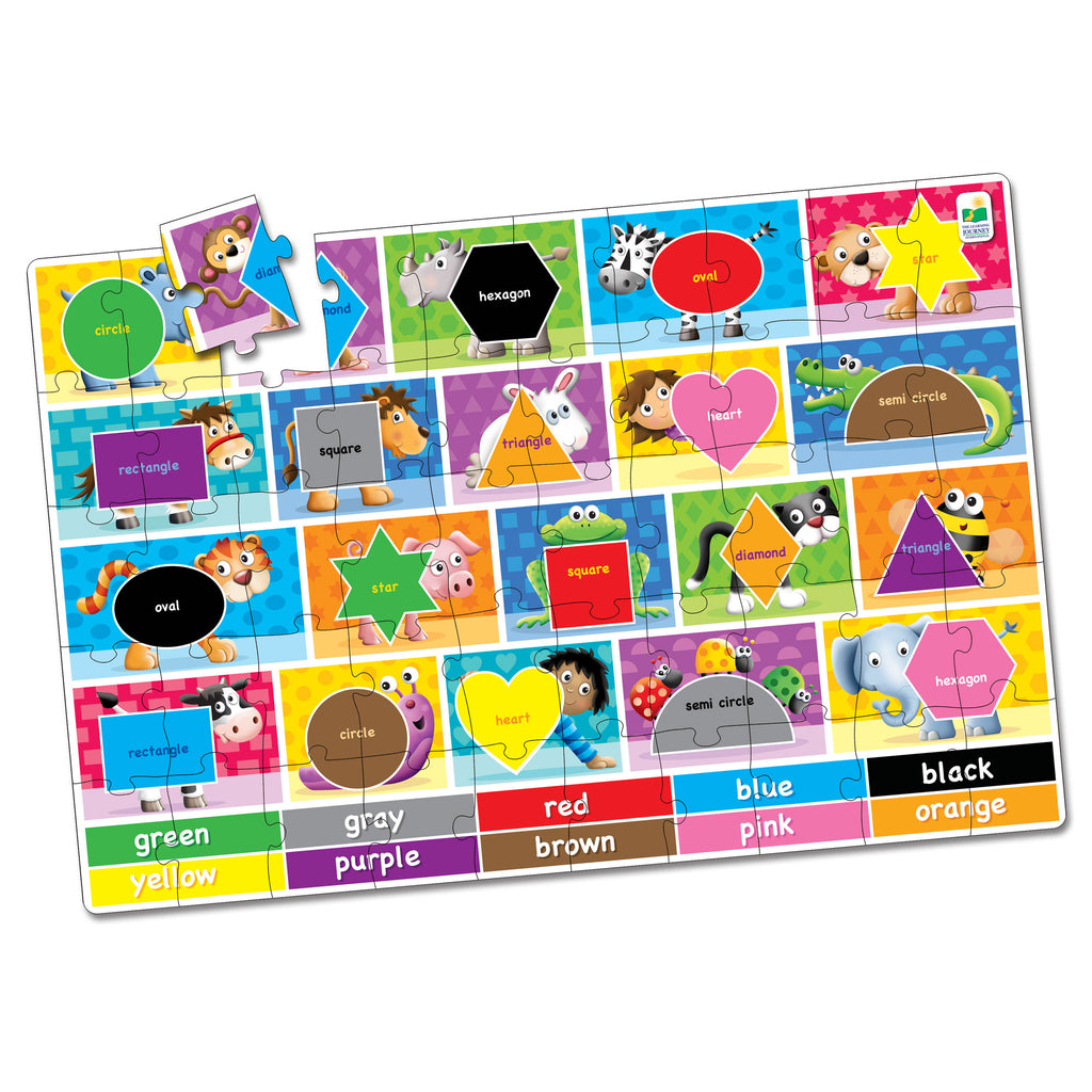 PUZZLE MARE DE PODEA - CULORI SI FORME - ENG - THE LEARNING JOURNEY (TLJ438152) - Libelula Vesela - Jucarii